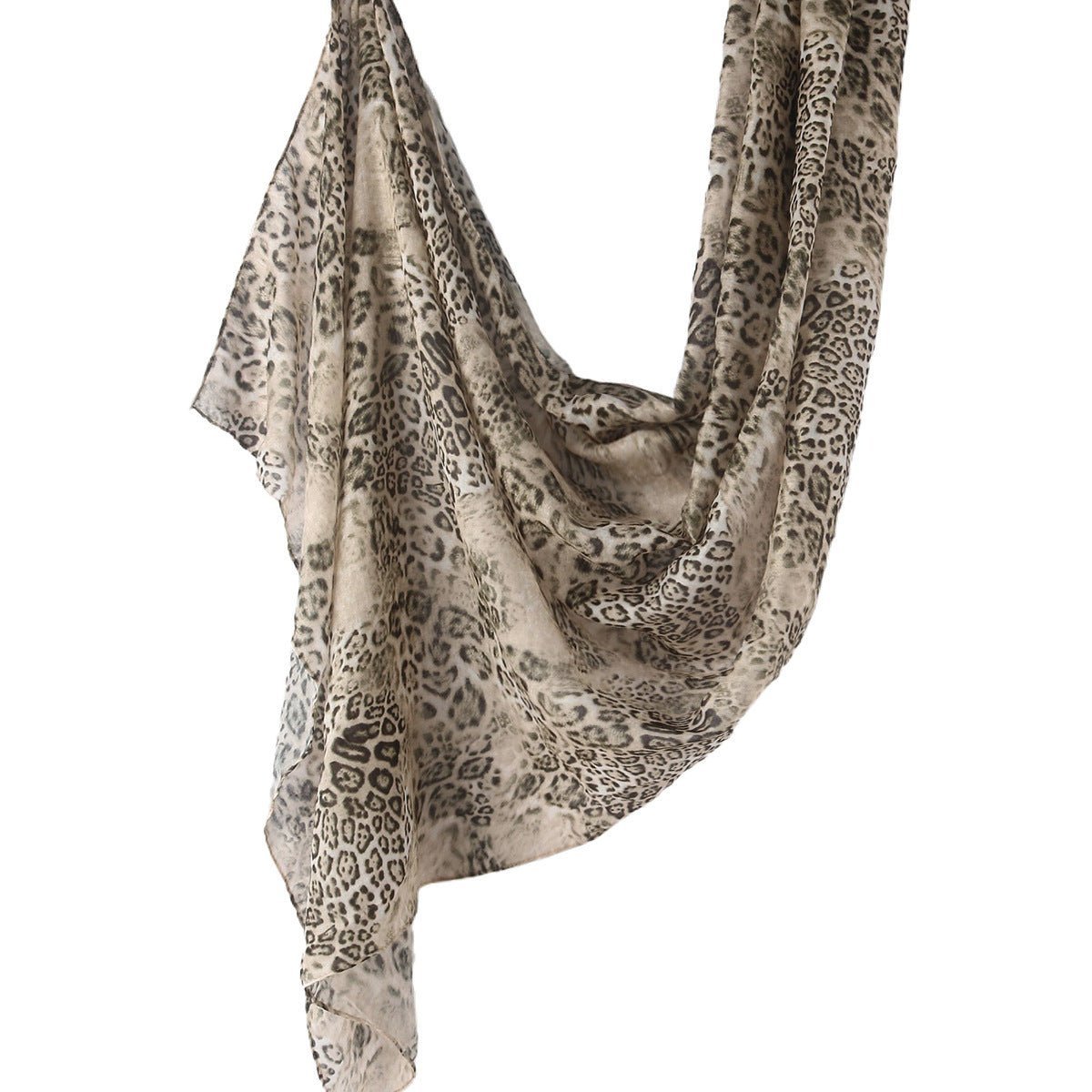 Mariam's Collection Versatile Leopard Print Fashionable Hijab (MH164) — fabric or material detail
