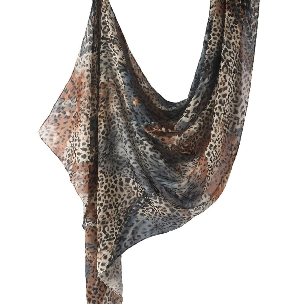 Mariam's Collection Versatile Leopard Print Fashionable Hijab (MH164) — product on model