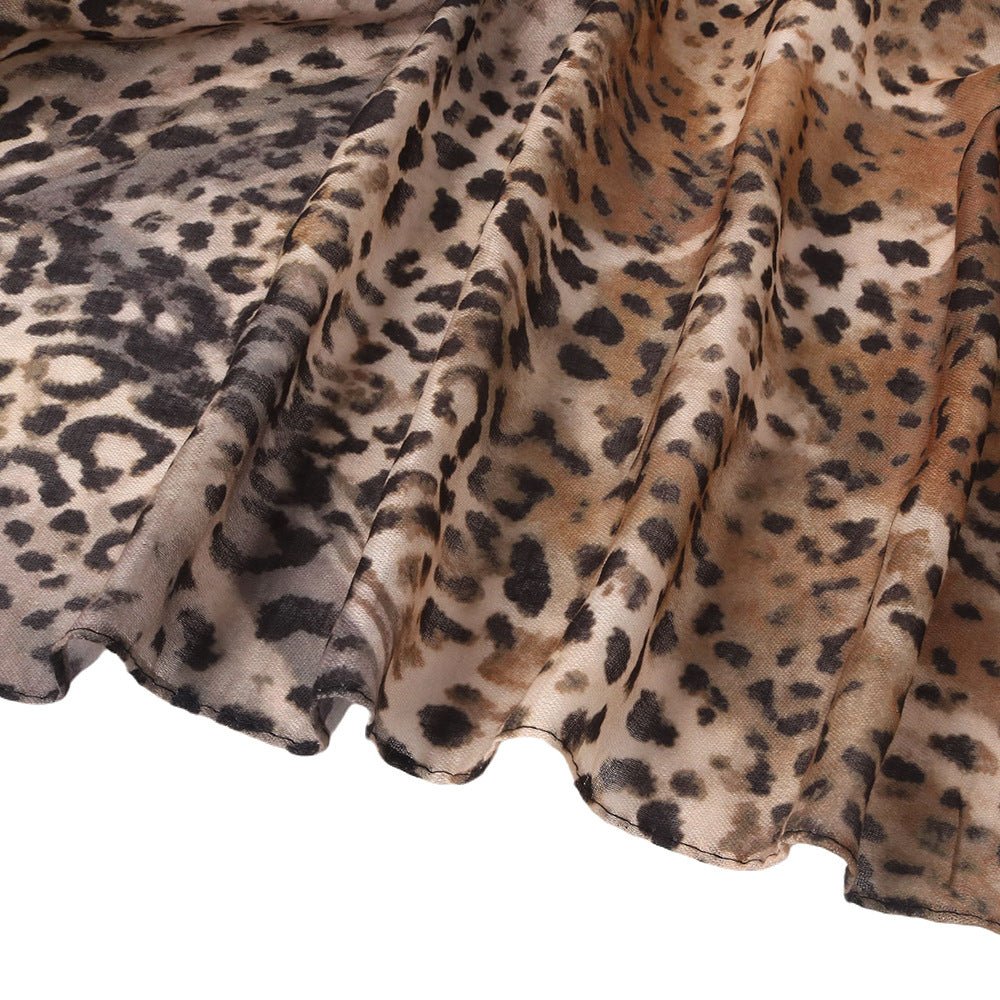 Mariam's Collection Versatile Leopard Print Fashionable Hijab (MH164) — lifestyle worn / used context