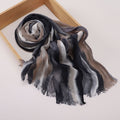 Mariam's Collection Versatile Printed Striped Pleated Shawl Hijab (MH180) — detail shot 7