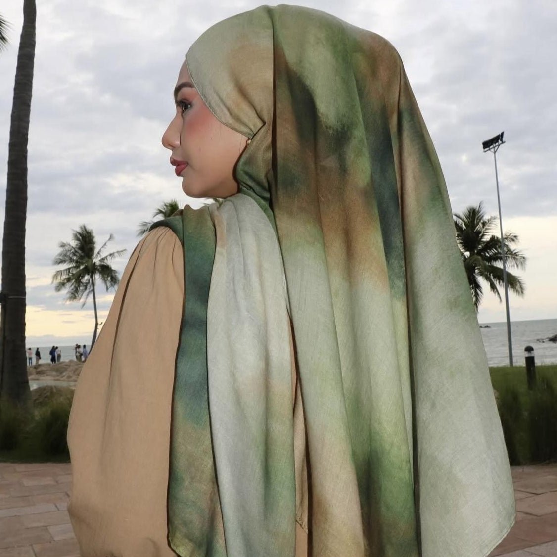 Mariam's Collection Versatile Watercolor Print Headscarf Hijab Collection (MH166) — product category context