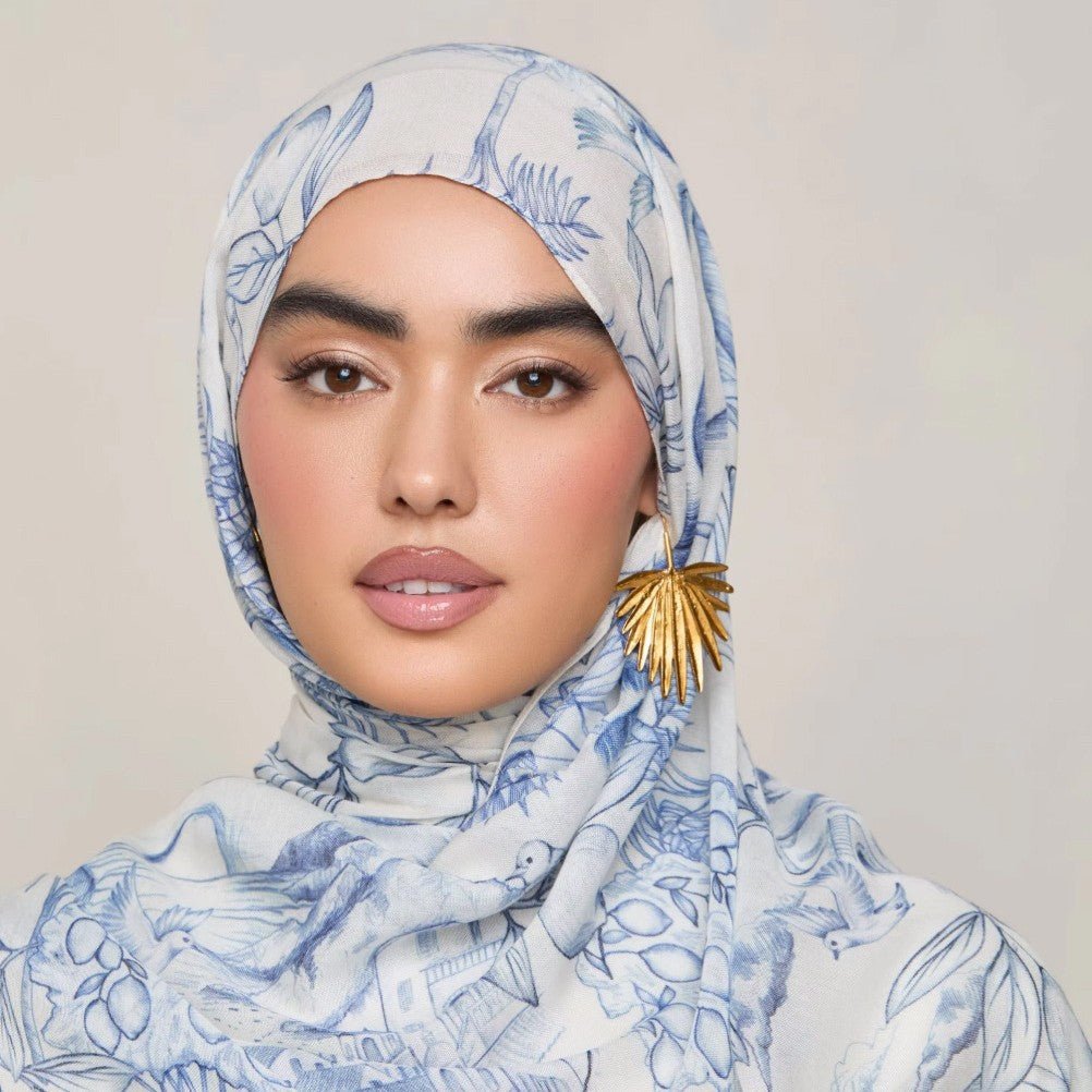 Mariam's Collection Versatile Watercolor Print Headscarf Soft Breathable Hijab (MH165) — product category context