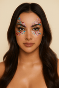 Vibrant Festival Eye Gem Face Stickers
