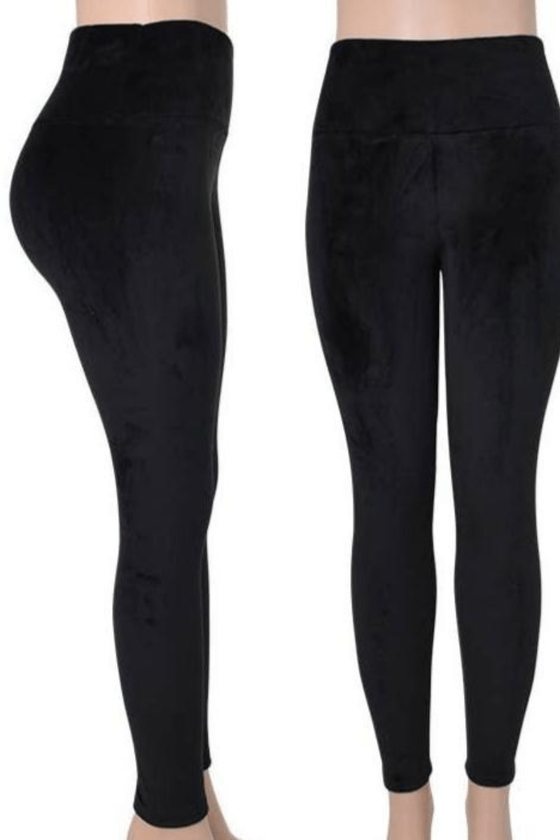 Victoria Velvet Soft Stretch Wide Waist Trim Leggings