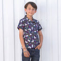 Princess Awesome & Boy Wonder Video Game Controllers Short Sleeve Polo Shirt — main product shot