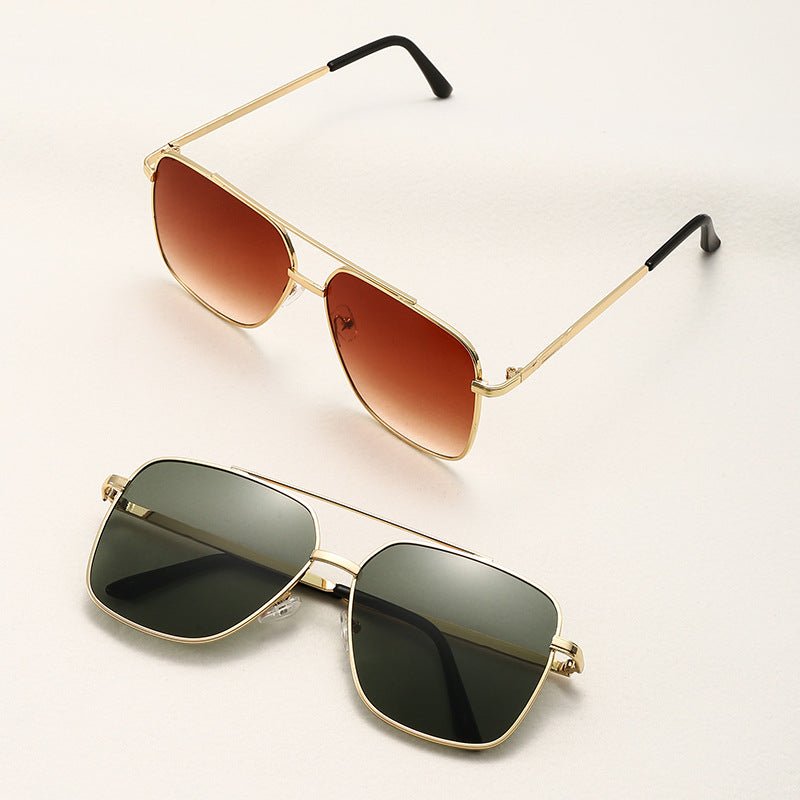 Mariam's Collection Vintage Double Bridge Sunglasses - Timeless Retro Style for Men & Women (MAC265) — main product shot