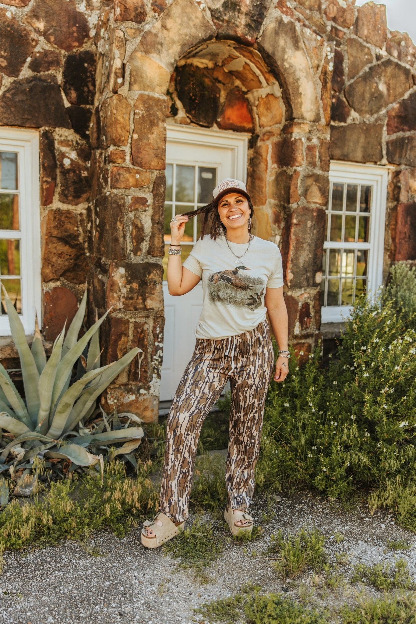 Wild Junkie Vintage Duck Graphic Tee — lifestyle worn / used context