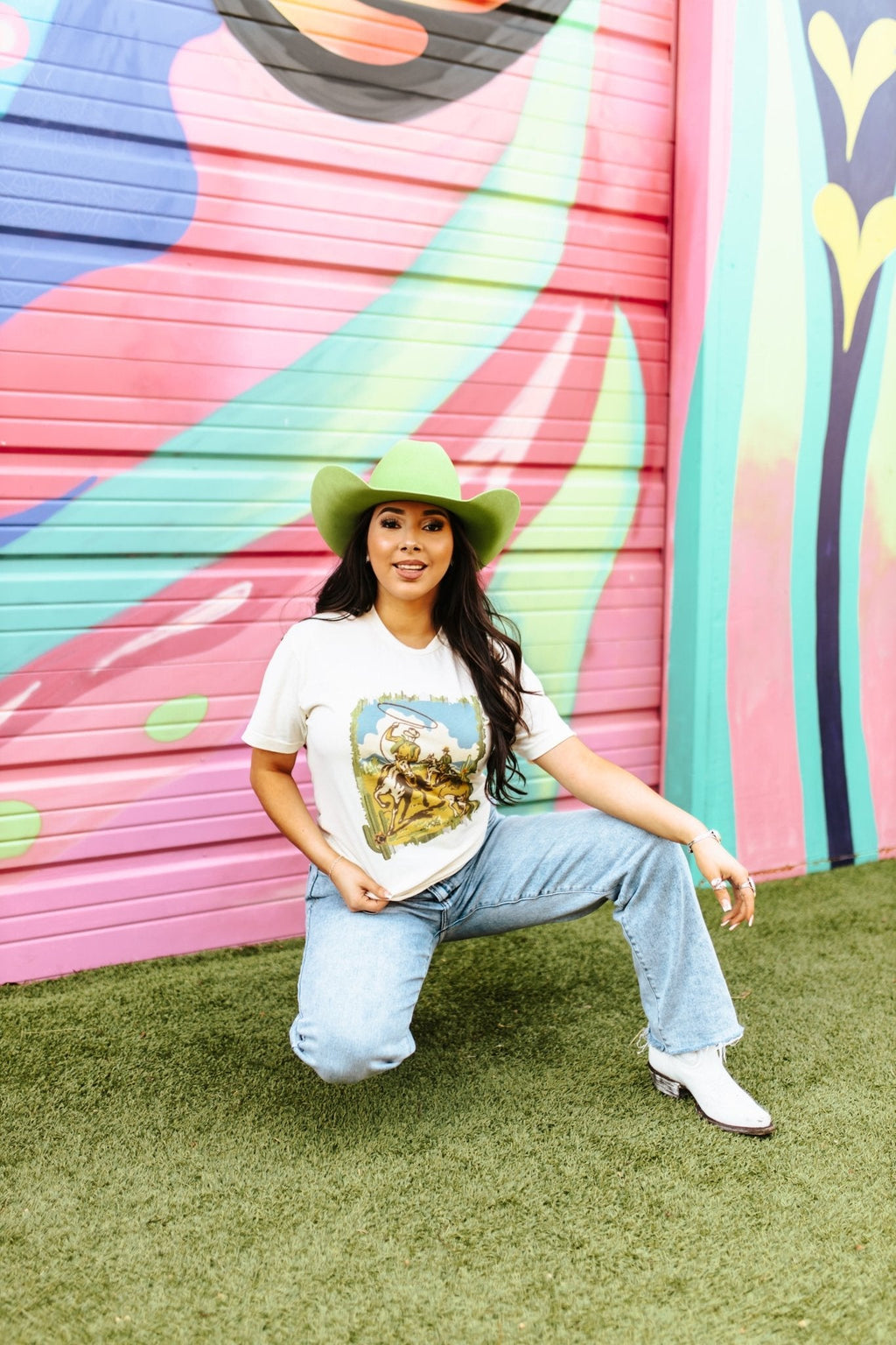 Wild Junkie Vintage Team Roping Graphic Tee — lifestyle context