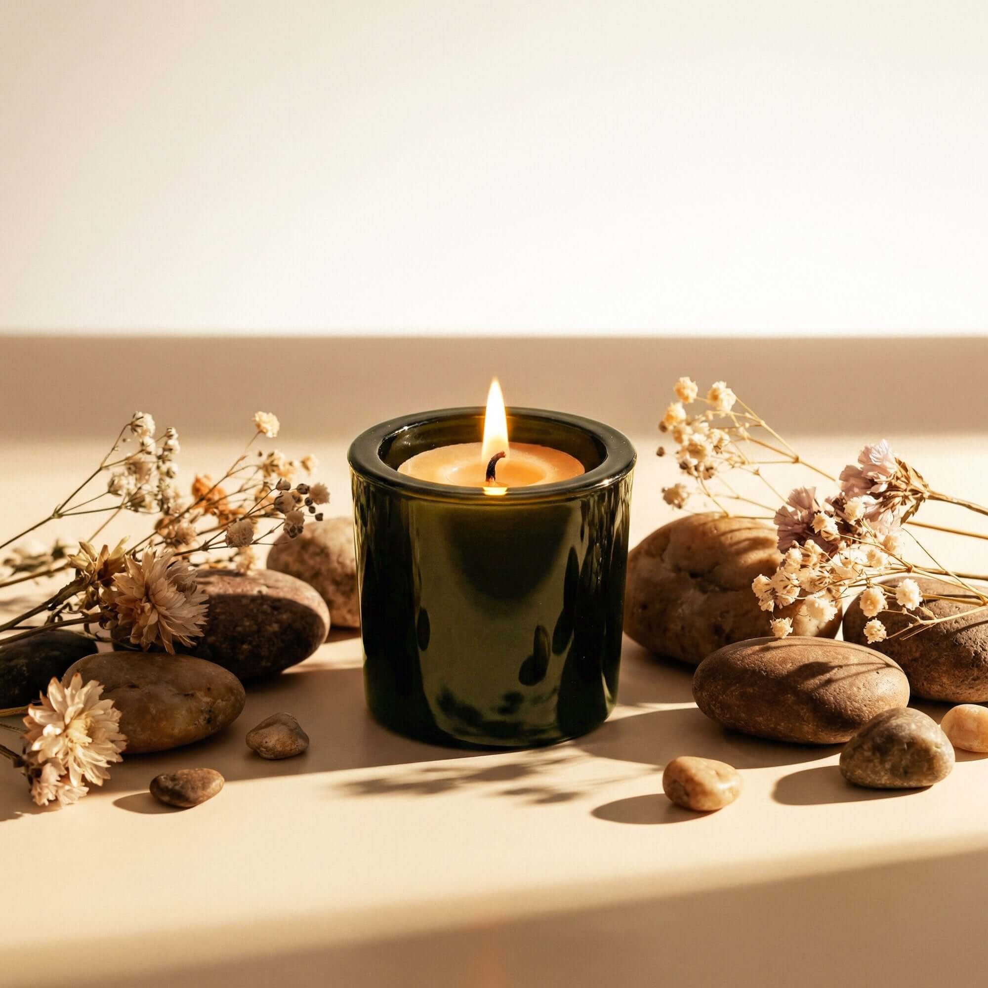 Bluecorn Candles Heavy Glass Votive Candle Holders - 50% Recycled Glass — main product shot