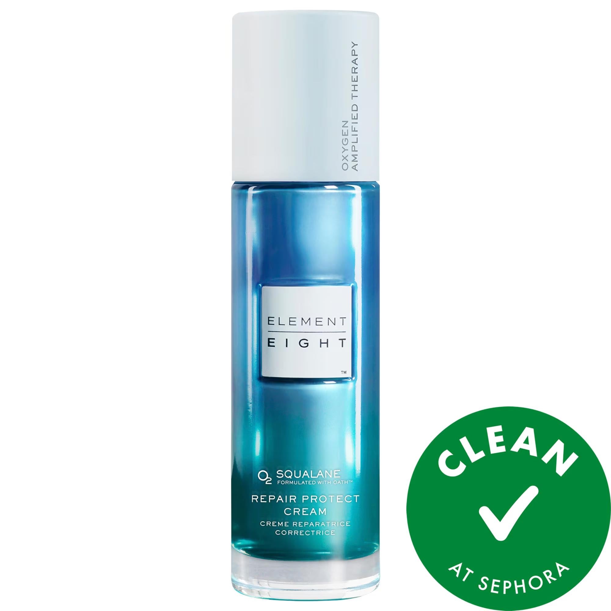 Element Eight O2 Squalane Protect Cream: Redness Relief & Barrier Repair - Vegan, Cruelty-Free Sensitive Skin Facial Moisturizer