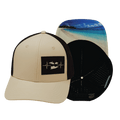 The Heartbeat Brand Virgin Islands Baseball Hat — Cream / Black — main product shot
