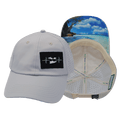 The Heartbeat Brand Virgin Islands Dad Hat — Light Gray — main product shot