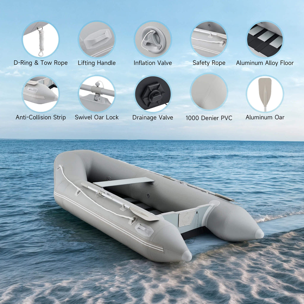 Virtue US 10FT 4-Person Heavy-Duty Inflatable Dinghy Transom Sport Tender Boat (SAK98153) – SAKSBY WHOLESALE, view 7