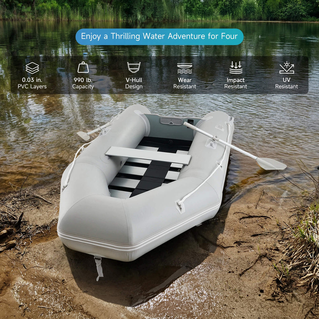 Virtue US 10FT 4-Person Heavy-Duty Inflatable Dinghy Transom Sport Tender Boat (SAK98153) – SAKSBY WHOLESALE, view 4