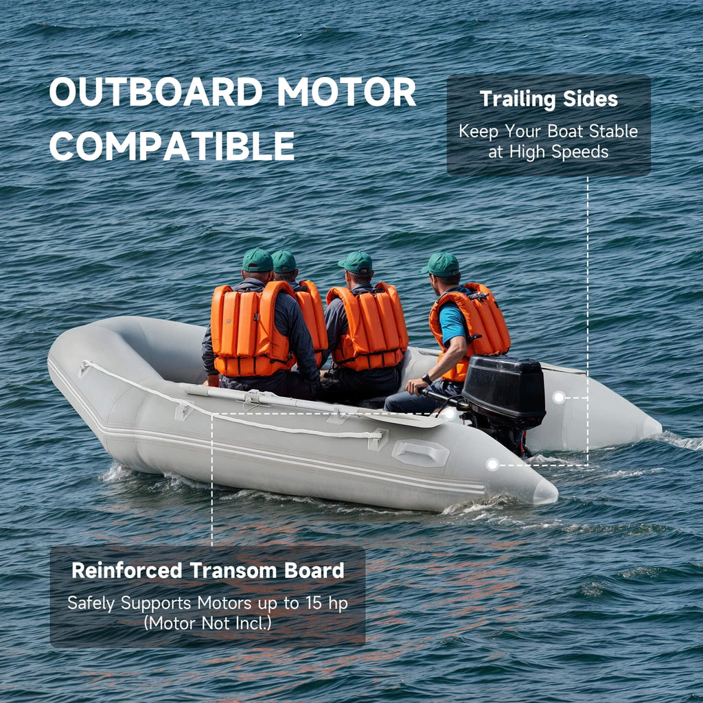 Virtue US 10FT 4-Person Heavy-Duty Inflatable Dinghy Transom Sport Tender Boat (SAK98153) – SAKSBY WHOLESALE, view 5