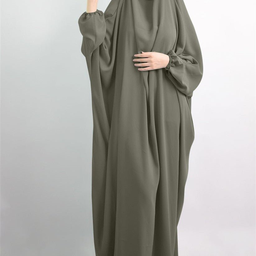 Mariam's Collection Viscose Niqab Attached 1-Piece Plain Jilbab (MJ005) — comparison shot