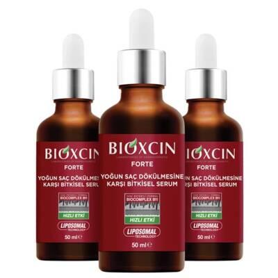 Bioxcin Forte Hair Serum - Anti Hair Loss Treatment for Intense Hair Loss, 3x50ml