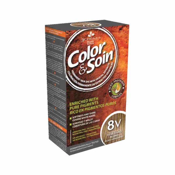 Color&Soin Natural Ammonia-Free Hair Dye 8V Veneziano Blond - Gentle, Plant-Based Coloring