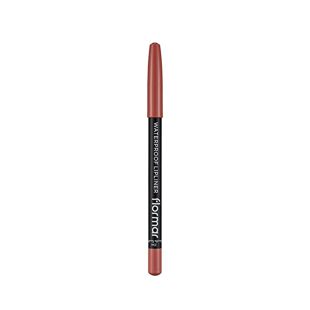 Flormar Waterproof Matte Lip Liner - Long Lasting, High Pigment, Vitamin Enriched - 234 Vanilla Souffle