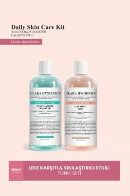 Clara Hygienics Vegan Niacinamide & Cica Face and Body Toner Set: Blemish Control, Skin Tightening, and Even Skin Tone