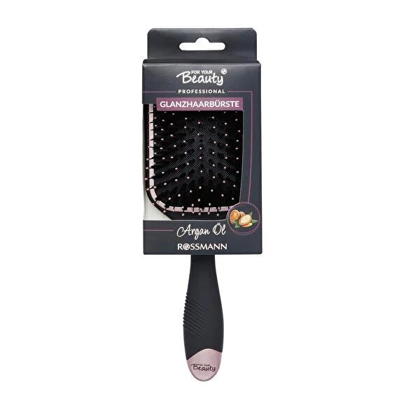 For Your Beauty Prof Argan Oil Hair Brush for Medium to Long Hair - Gentle Detangling & Smooth Finish