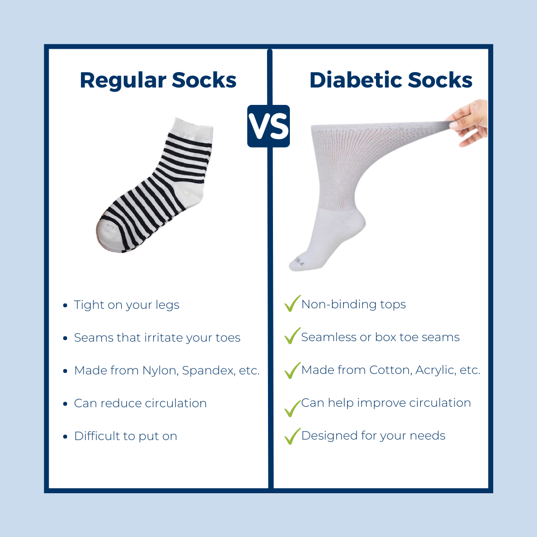 DSC Men's Ultra-Soft Upper Calf Diabetic Socks (4 Pair) — alternative angle