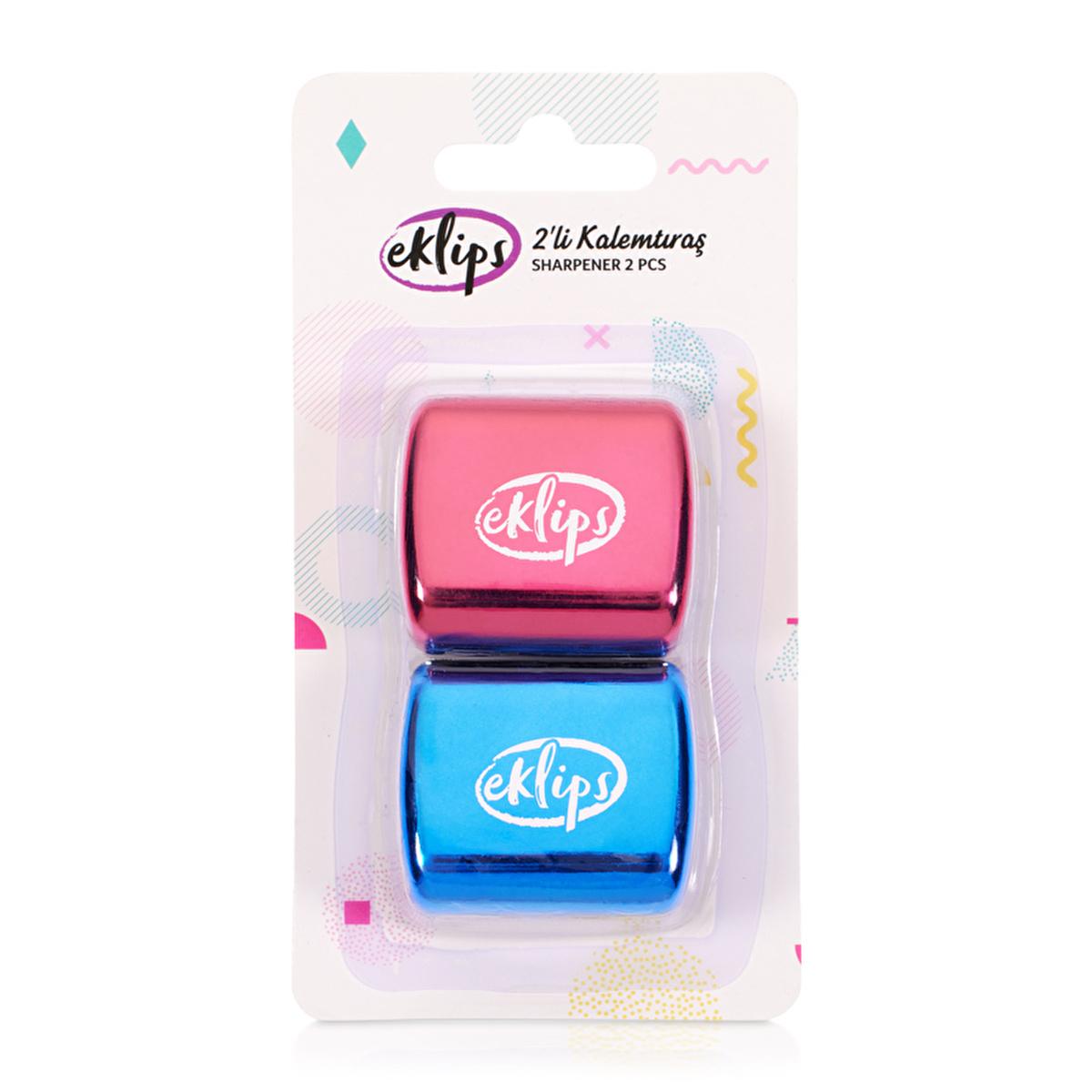 Eklips Makeup Pencil Sharpener - Double-Bladed, Compact, Easy Clean Sharpener for Precise Makeup Tools