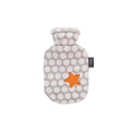 Fashy Baby Hot Water Bottle with Soft Polar Fleece Cover, Pediatric Design, TUV Certified - Comfort Relief for Infants & Children