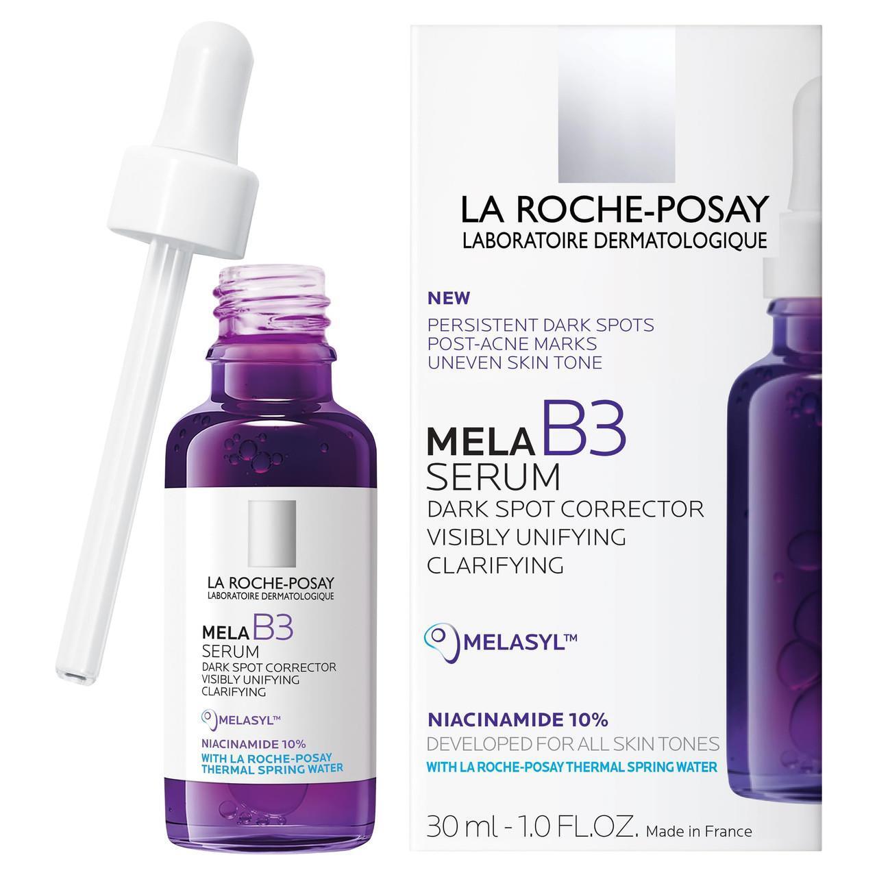La Roche Posay Anti-Dark Spot Serum Mela B3 10 - 30ml, Dermatologically Tested Skincare for Hyperpigmentation Treatment