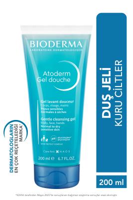 Bioderma Atoderm Shower Gel - Gentle Moisturizing for Dry & Sensitive Skin, 6.76 fl oz