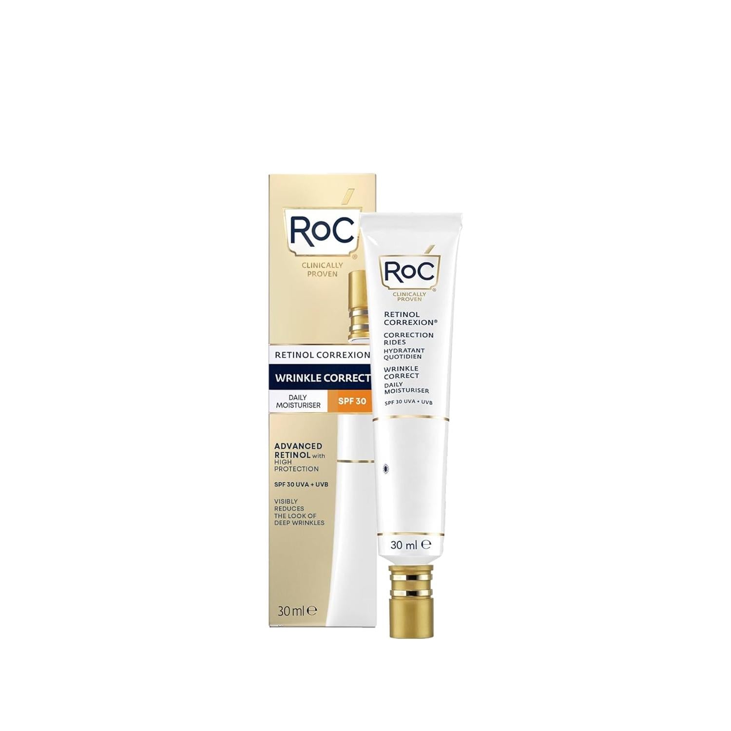 RoC Retinol Correxion Anti-Wrinkle Day Cream SPF30 - Anti-Aging Skincare with Retinol