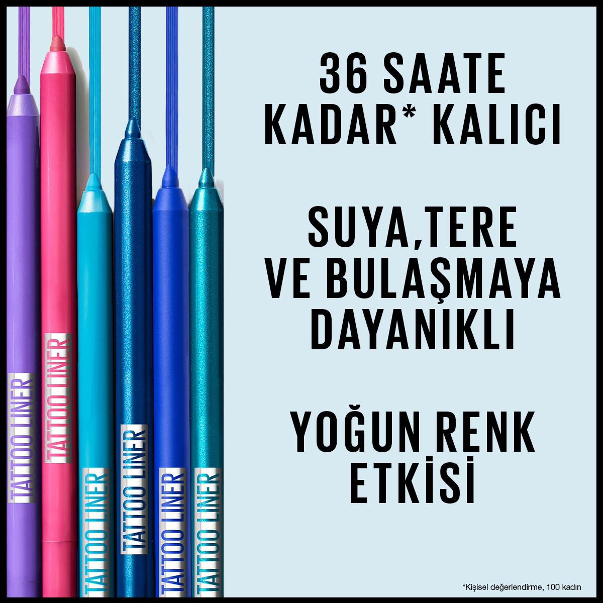 Maybelline Tattoo Liner Gel Eyeliner - Burgundy Bliss: 36H Smudge-Proof, Water-Resistant
