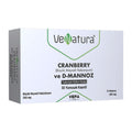 VeNatura Cranberry & D-Mannose Dietary Supplement for Urinary Tract Health - 30 Soft Capsules, Gluten-Free, GDO-Free