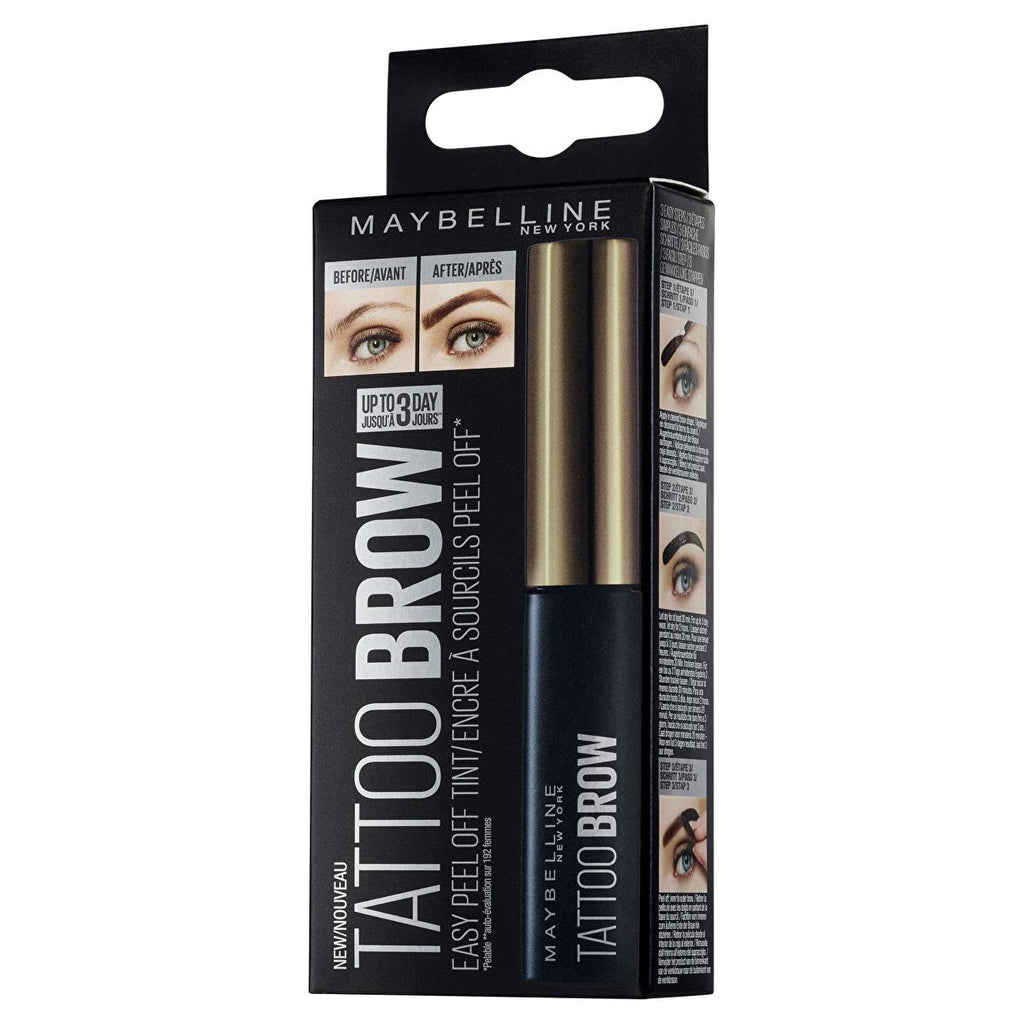 Maybelline New York Eyebrow Tint Gel - Long-Lasting Medium Brown Color for Defined Brows