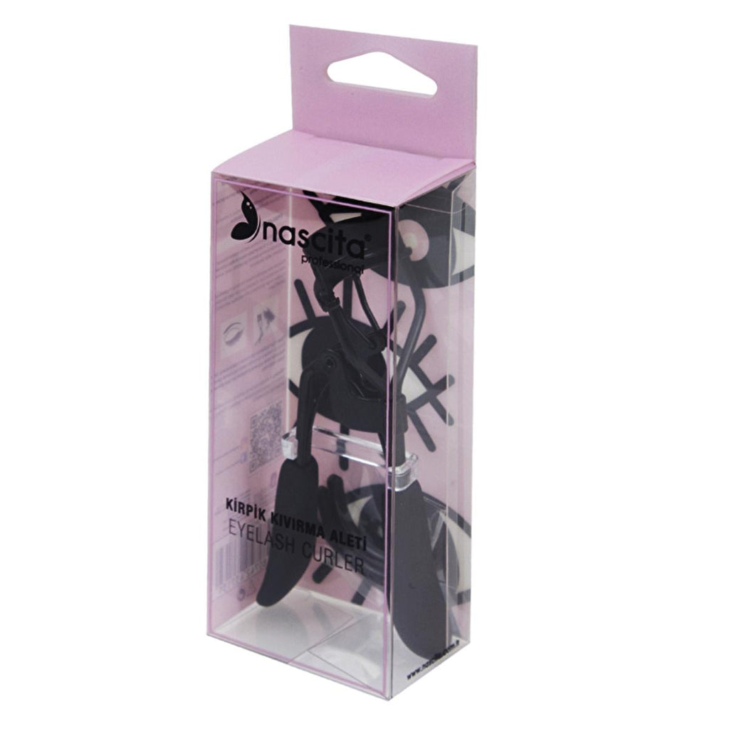 Nascita Black Pro Eyelash Curler - Manual Makeup Tool for Enhanced Lashes