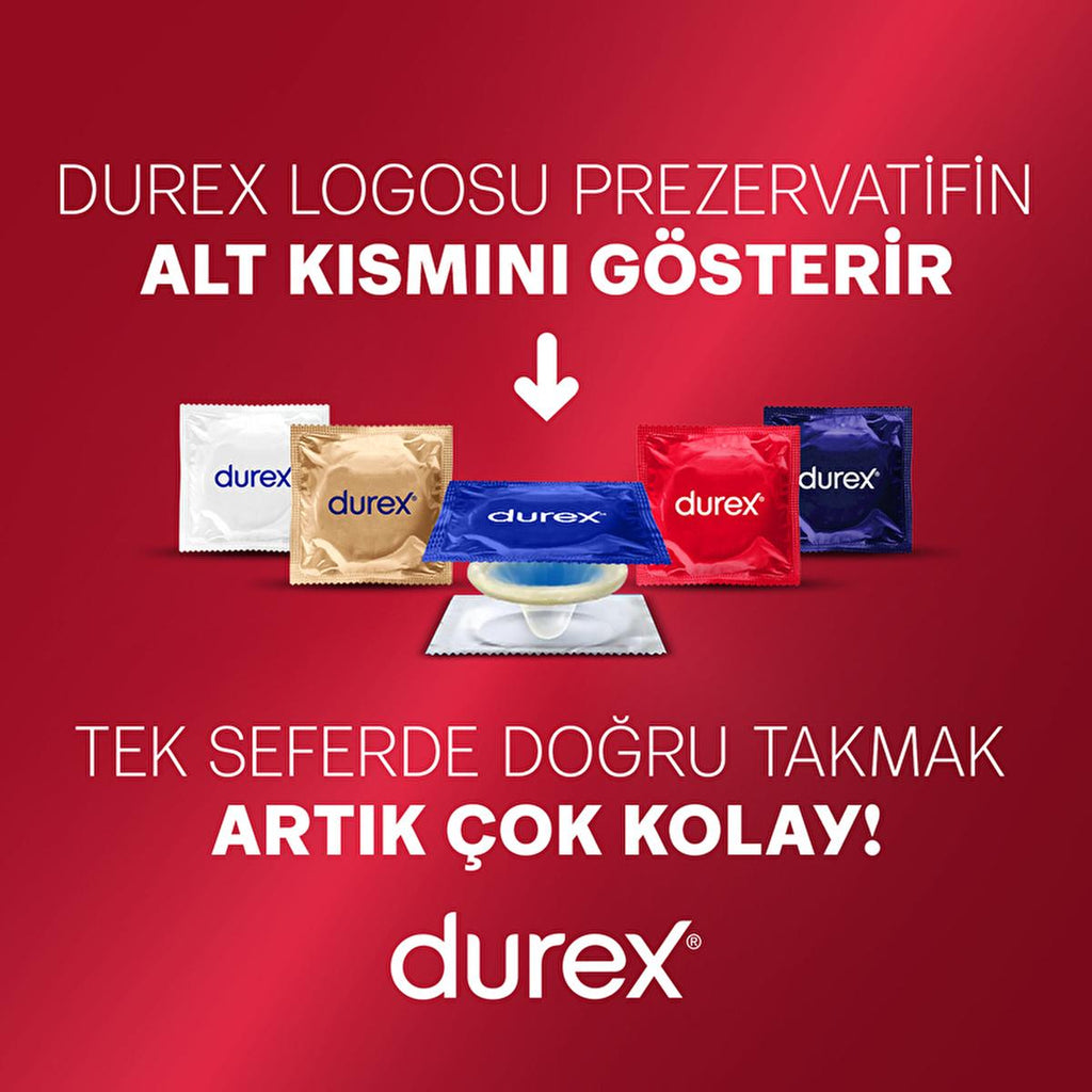 Durex Slim Fit Condoms - Lubricated, Safe Sex Products for Enhanced Sensitivity - 16 Count