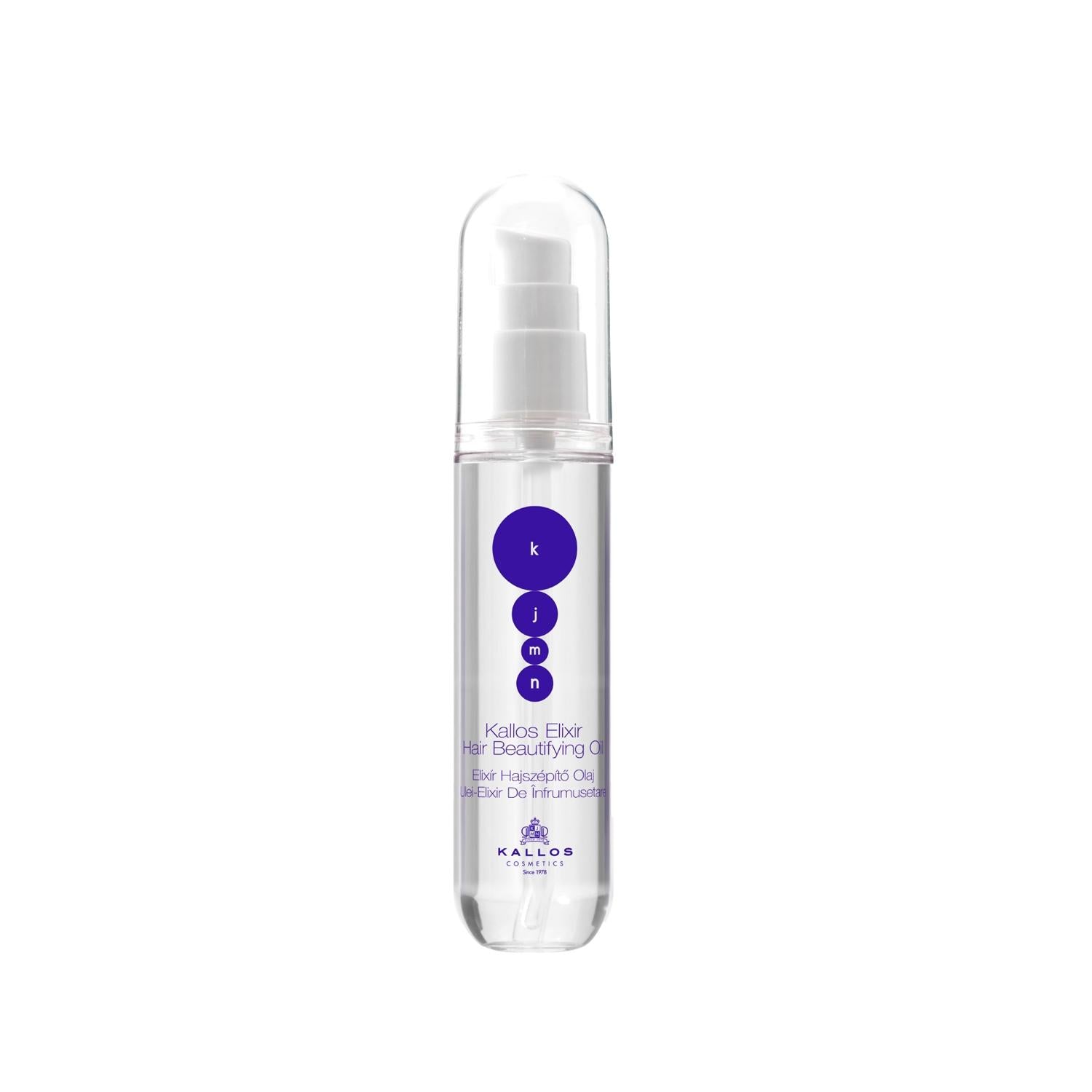 Kallos Cosmetics Nourishing Hair Care Oil Elixir - 50ml, Hair Nourishment & Moisturization
