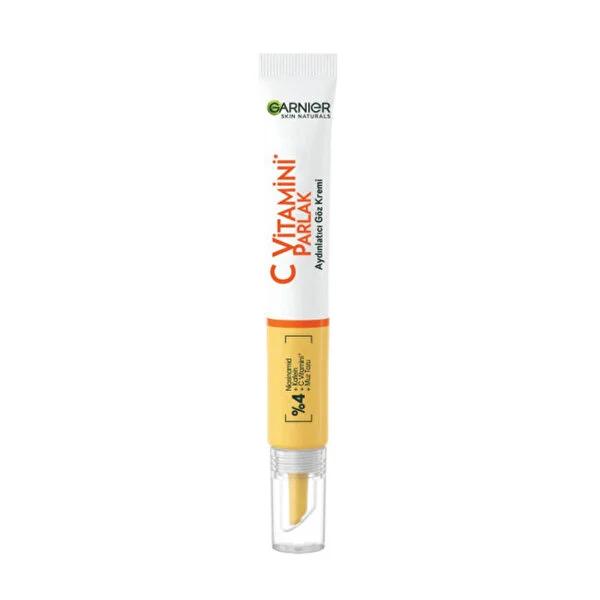 Garnier Vitamin C Eye Cream - Brightens Dark Circles & Reduces Puffiness - Vegan, 0.51 fl oz