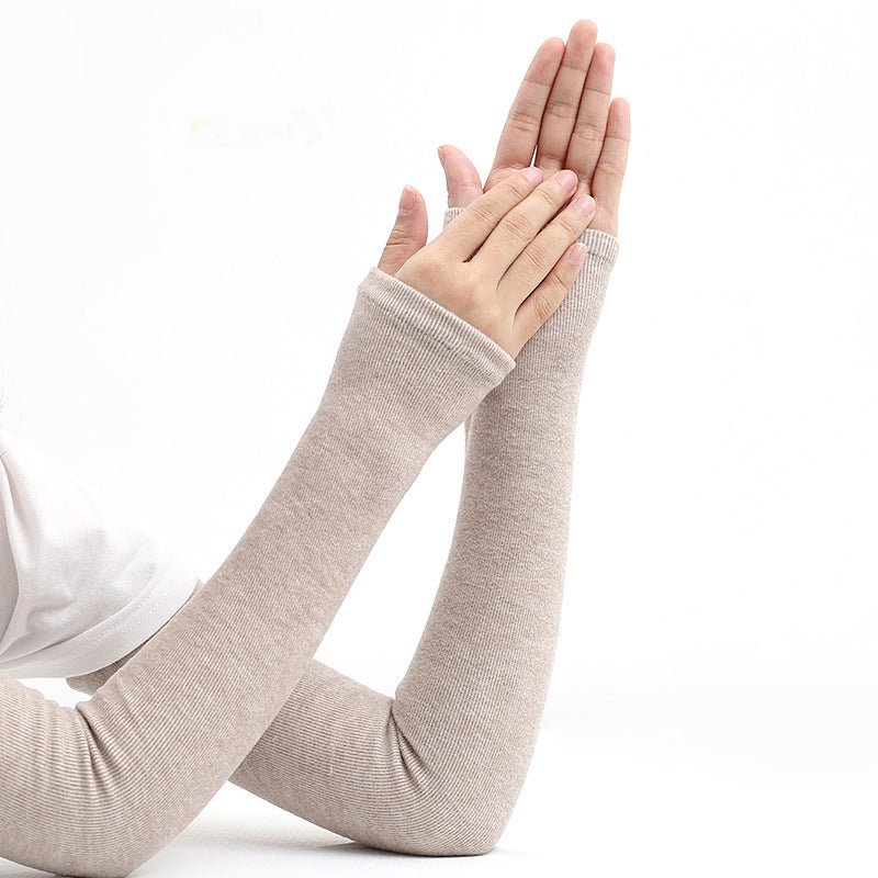 Mariam's Collection Warm Detachable Elastic Sleeve Cuffs (MAC298) — lifestyle worn / used context