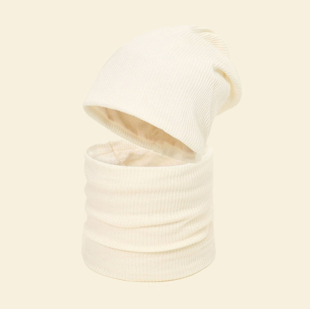Mariam's Collection Mariam's Collection Warm Knit Beanie with Looped Scarf Set (MAC299) — detail shot 8
