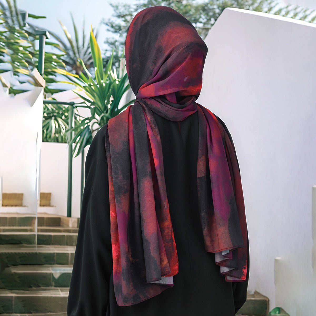 Mariam's Collection Mariam's Collection Watercolor Artistry Ethereal Print Hijab (MH176) — product category context