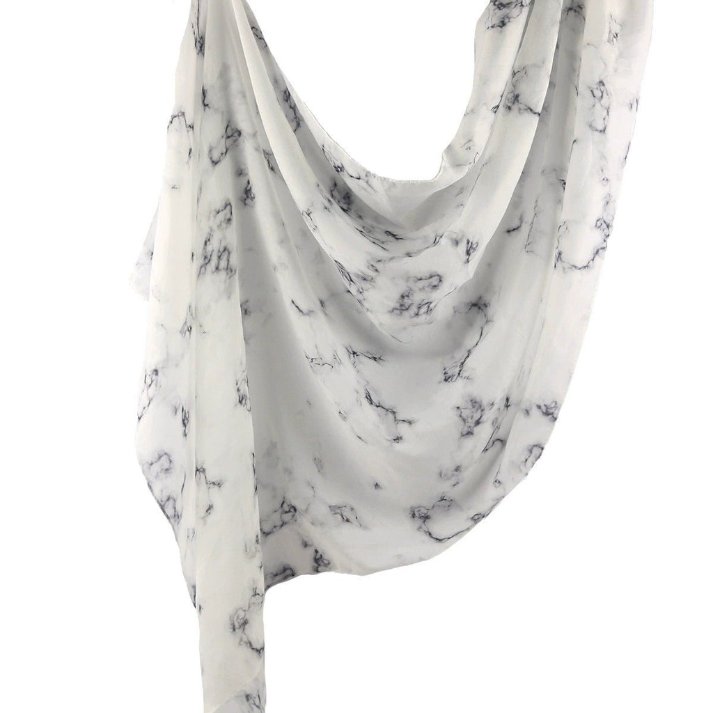 Mariam's Collection Watercolour Floral  Printed Hijab (MH103) — in-use photo