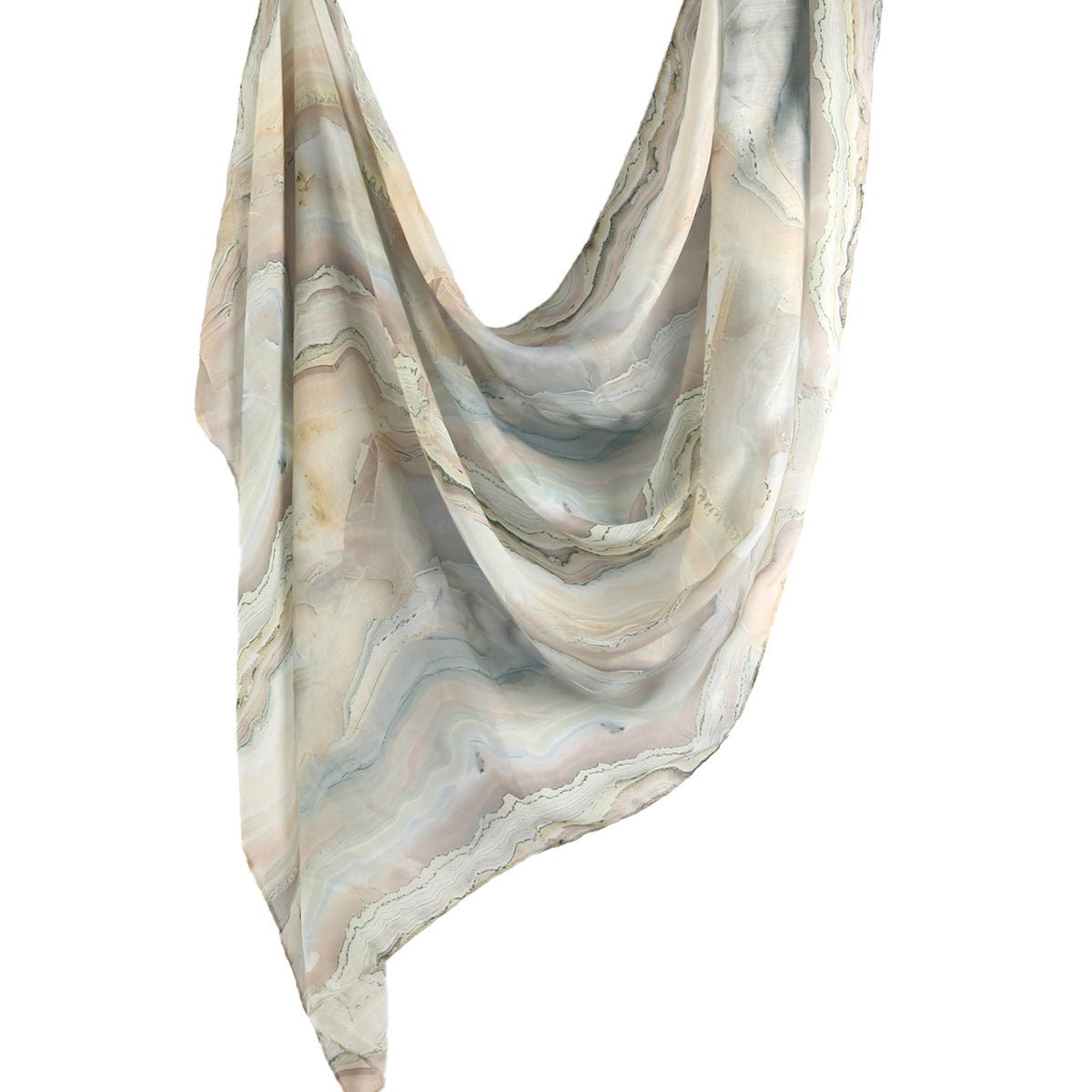 Mariam's Collection Watercolour Floral  Printed Hijab (MH103) — product on model