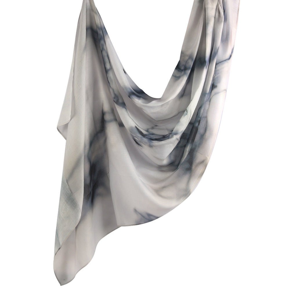 Mariam's Collection Watercolour Floral  Printed Hijab (MH103) — detail shot 9