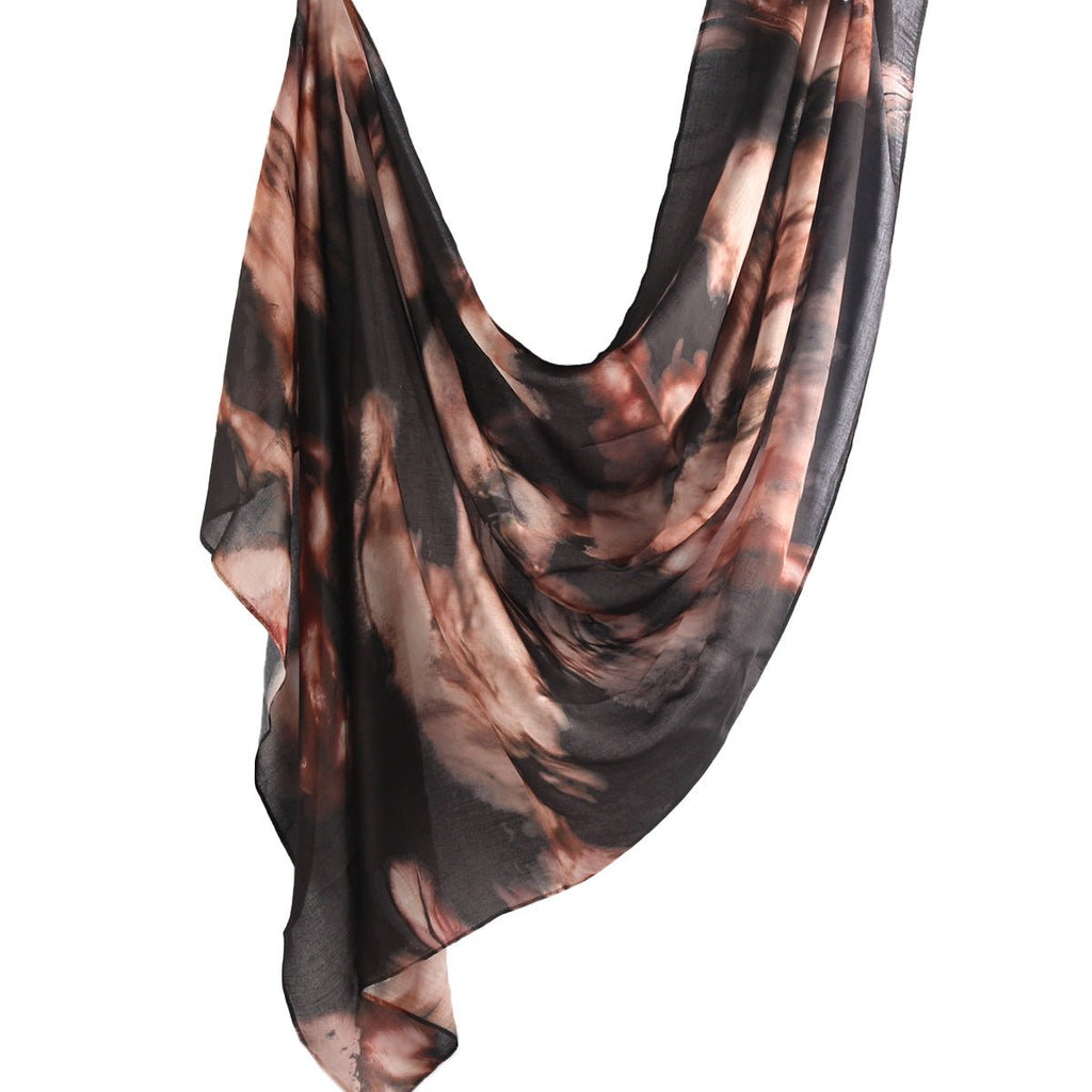 Mariam's Collection Watercolour Floral  Printed Hijab (MH103) — detail shot 8