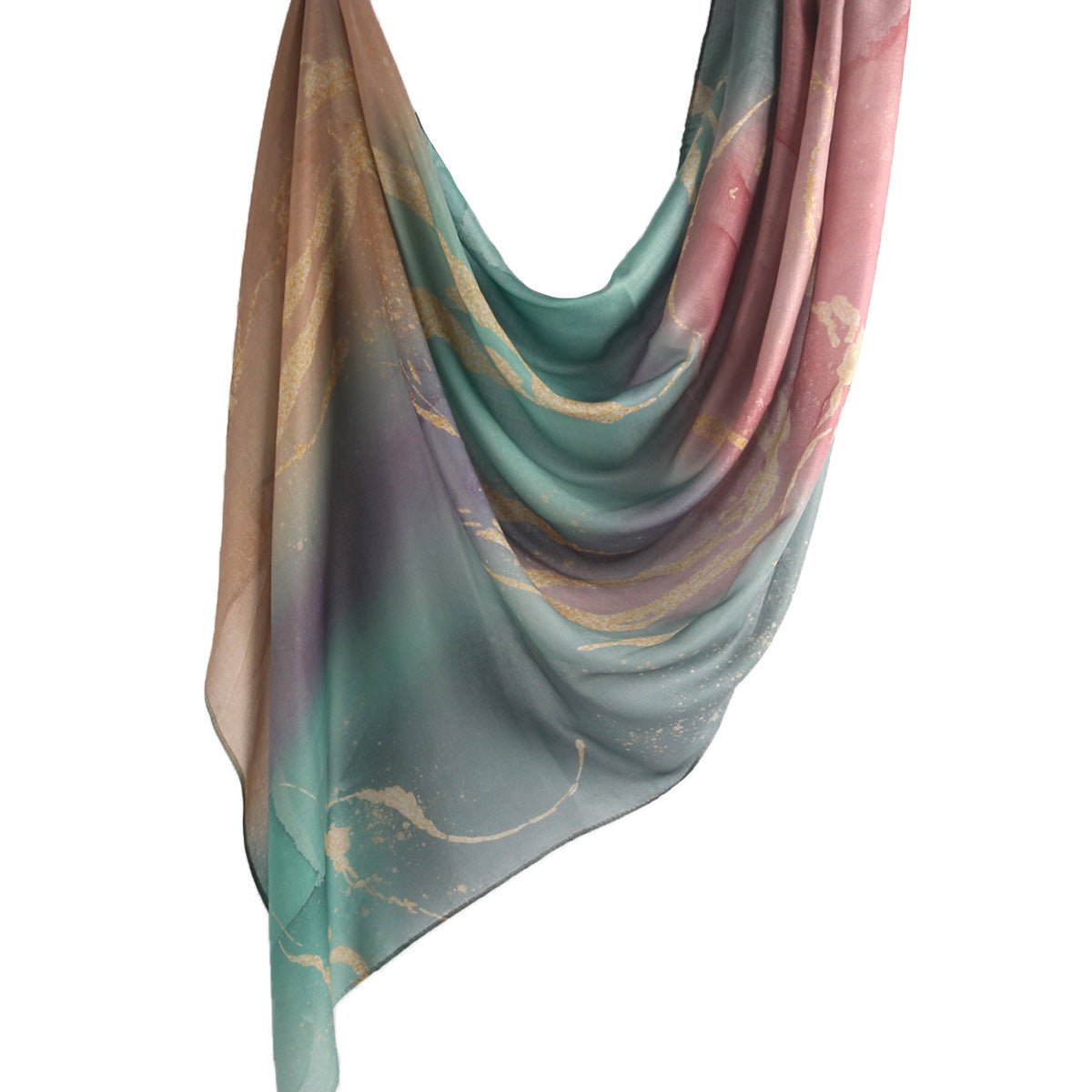 Mariam's Collection Watercolour Floral  Printed Hijab (MH103) — detail close-up