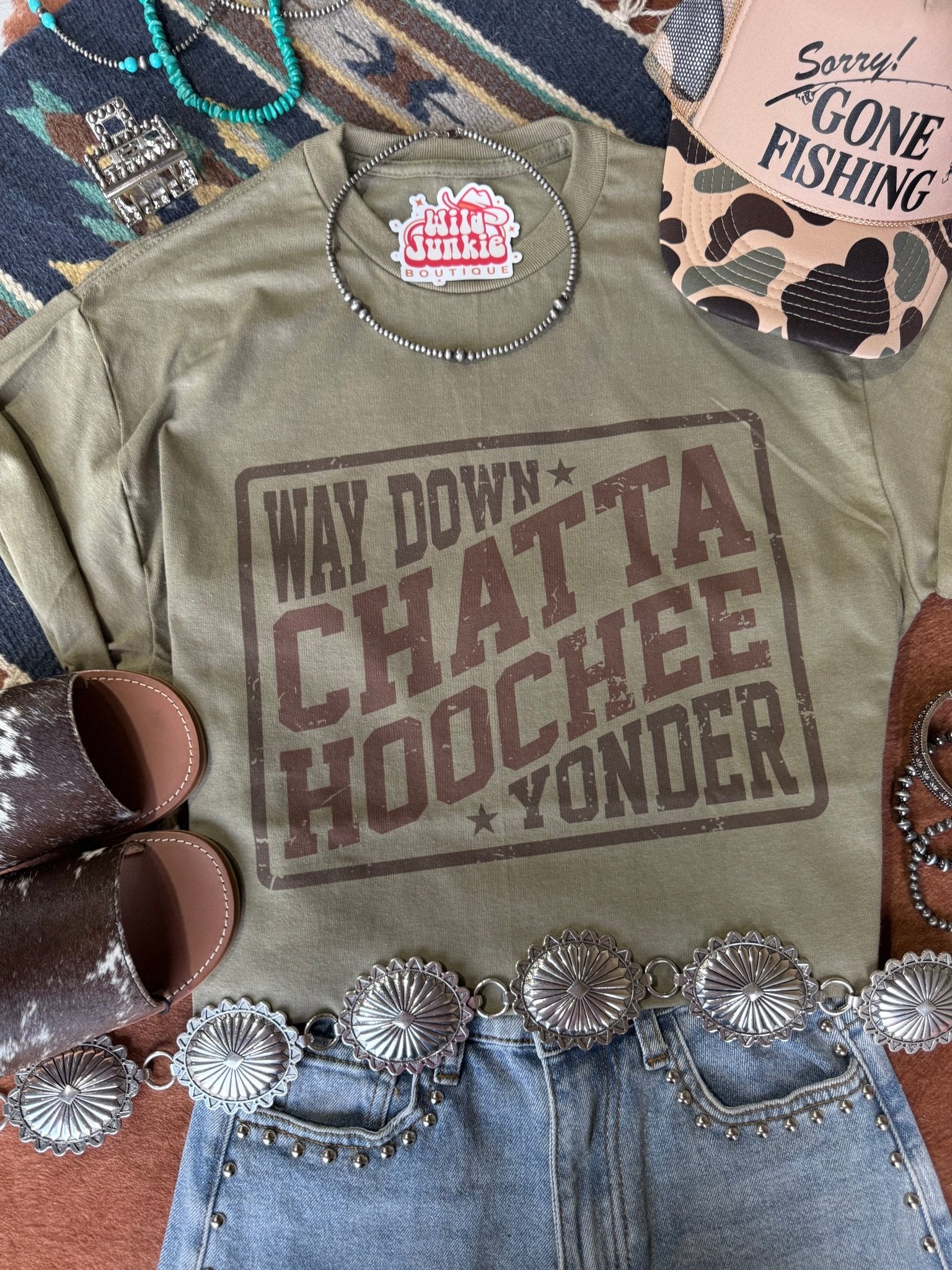 Wild Junkie Way Down Chattahoochee Graphic Tee — main product shot
