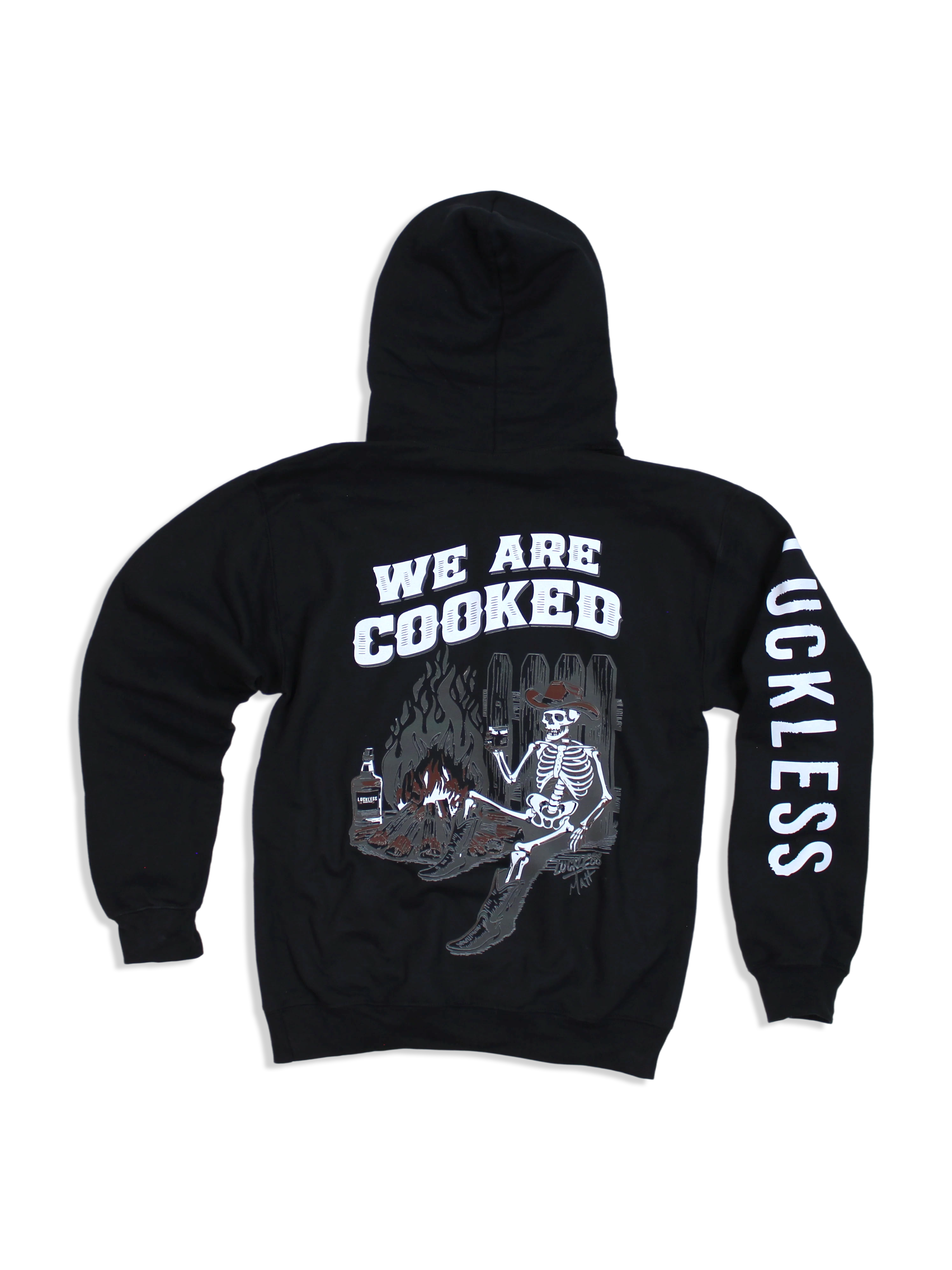 Luckless Outfitters We Are Cooked Hoodie — main product shot