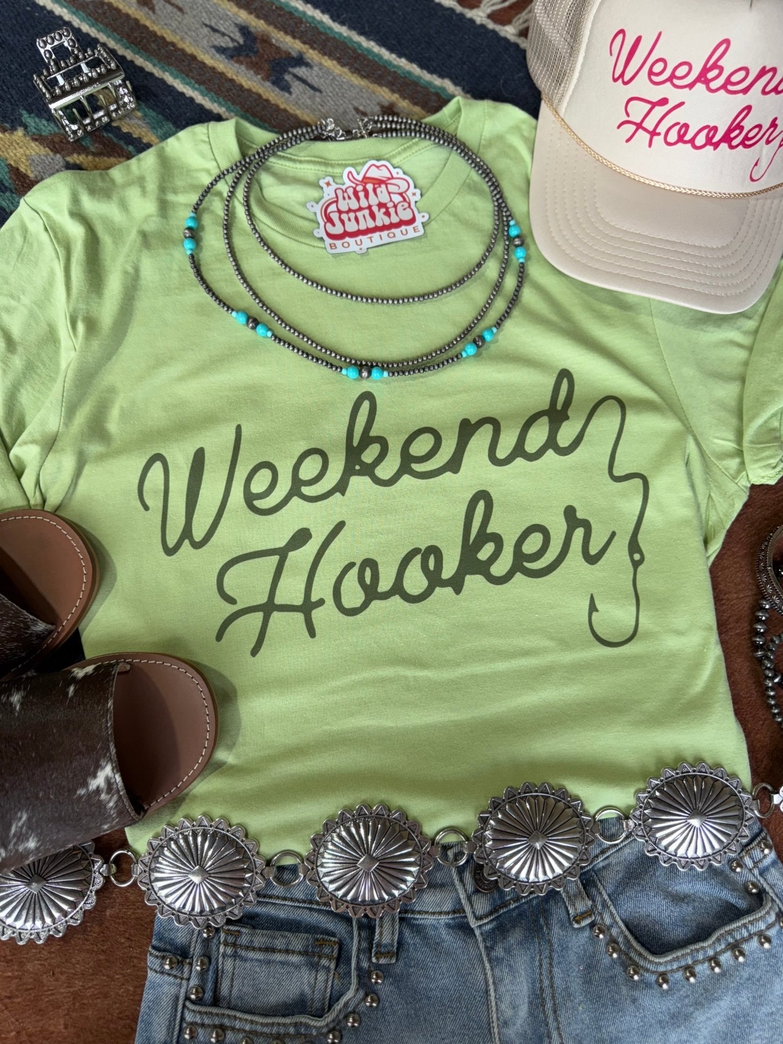 Wild Junkie Weekend Hooker Graphic Tee — main product shot
