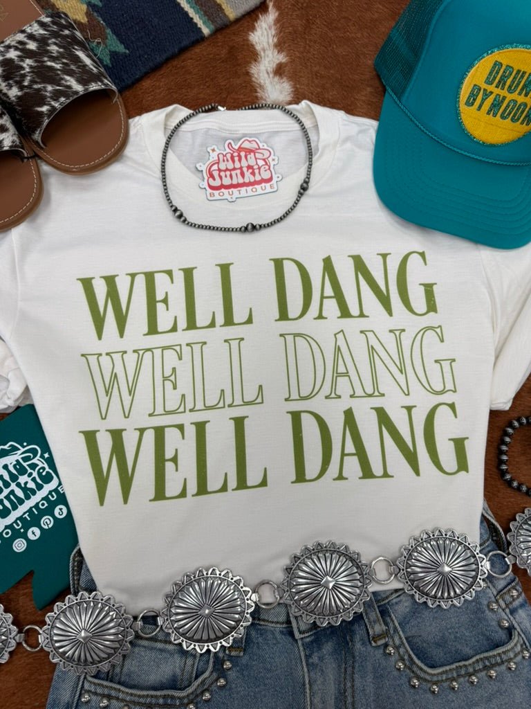 Wild Junkie Well Dang Graphic Tee — construction detail